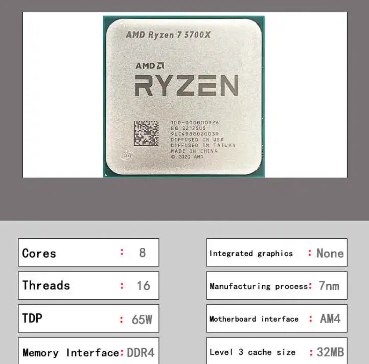 AMD 5700X with TUF B550M