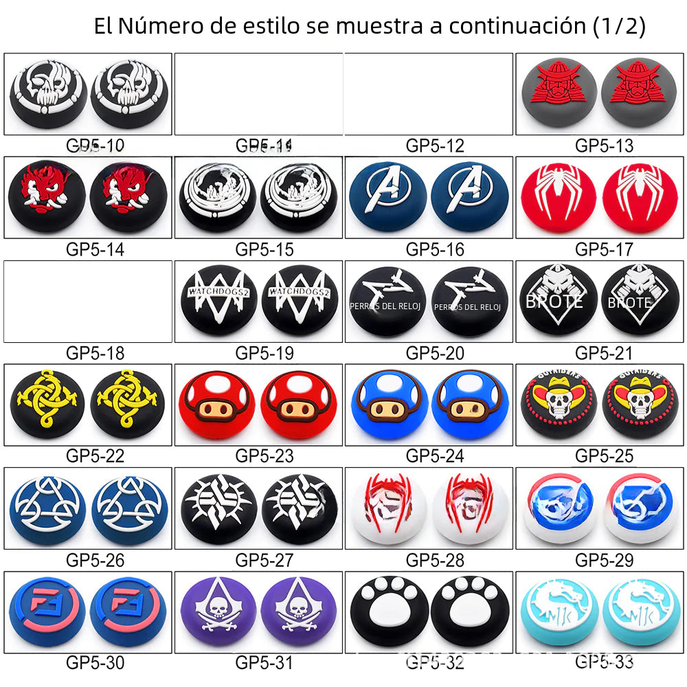 Silicone Joystick Caps for PS4, PS5, and Xbox Controllers